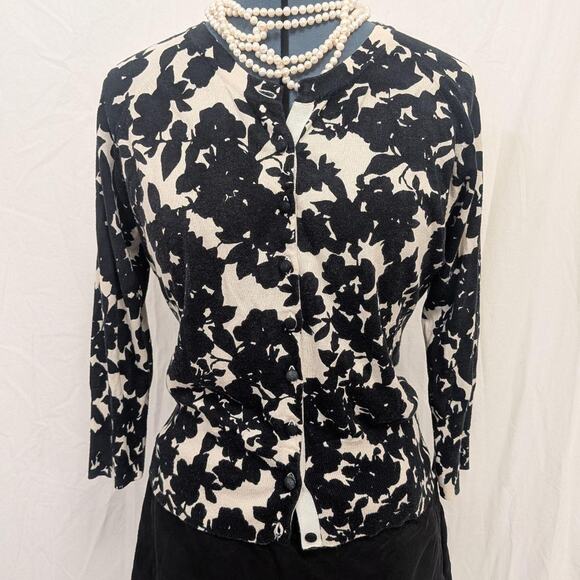 Banana Republic silk-cotton blend cardigan, size M - Picture 1 of 8